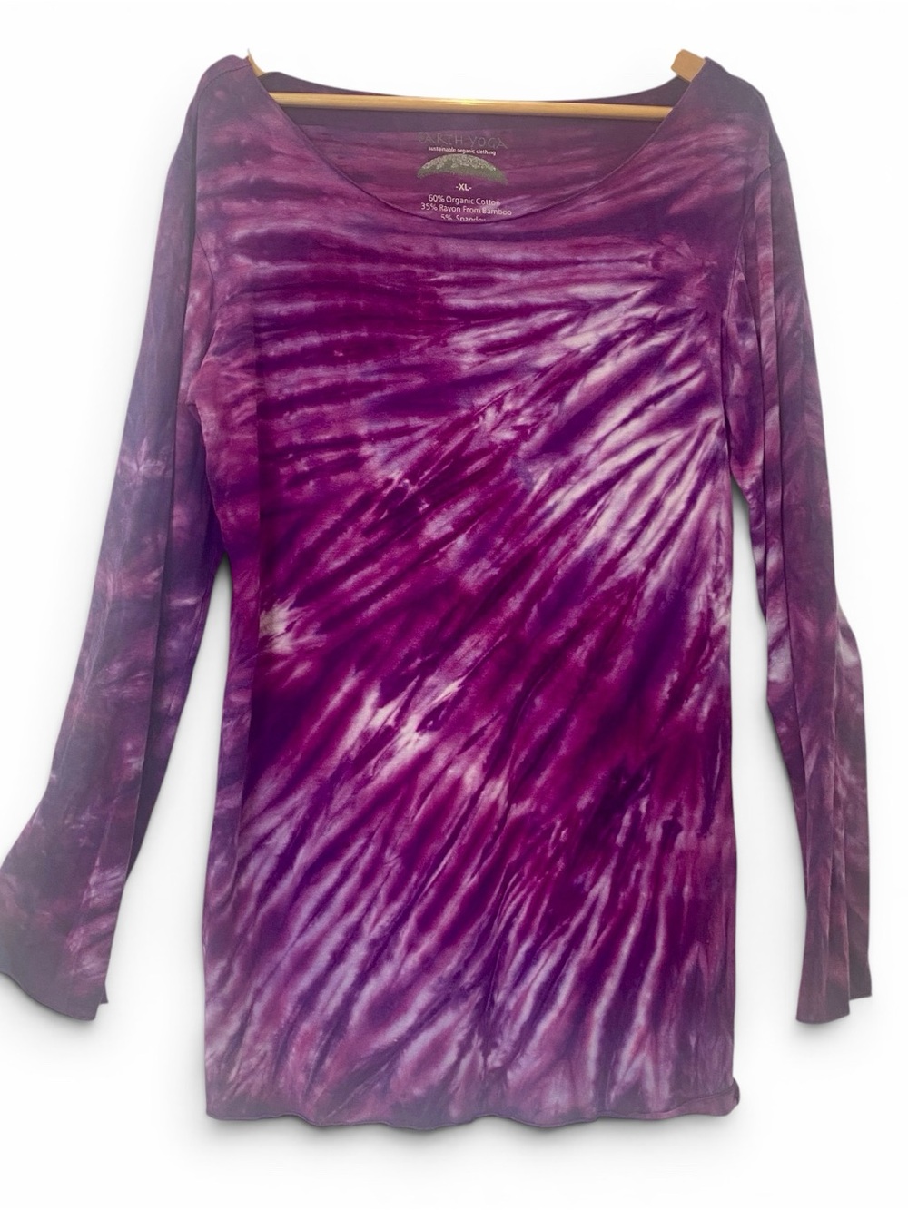 💜 Earth Yoga Sustainable Organic Cotton Bamboo Tunic Top 💜